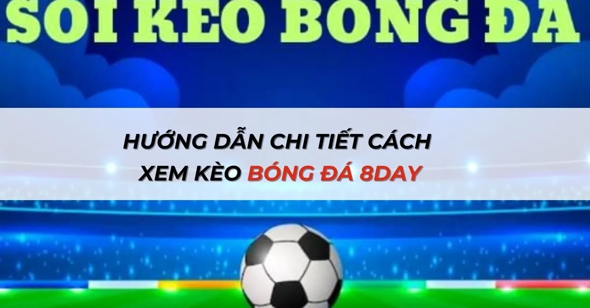 Hướng dẫn chi tiết cách xem kèo bóng đá 8day